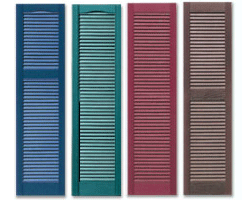 Fixed Louver Shutter - Straight Top and Cathedral Top