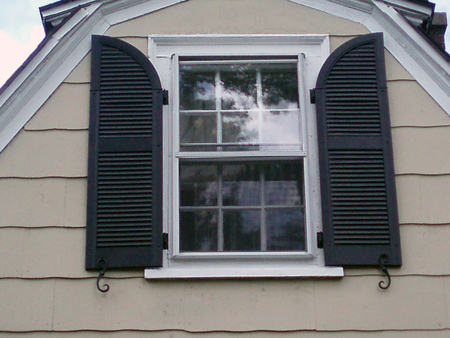 Exterior Economy Wood Shutter Application