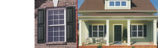 Exterior Economy Vinyl Shutters