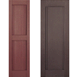 Classic Panel Custom Vinyl Shutter