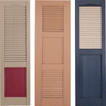 Combo Panel Custom Vinyl Shutter