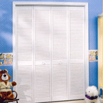 Louvered Bifold Double Doors