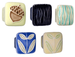 Small Square Ceramic Knobs