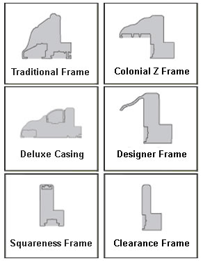 Outside Mount Frame Options